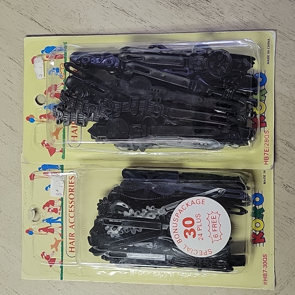 Vintage hair barrettes